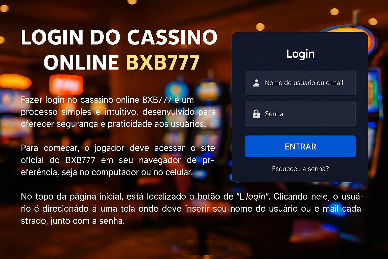 Registro na BXB777 Garante Acesso a uma Vasta Seleção de jogo